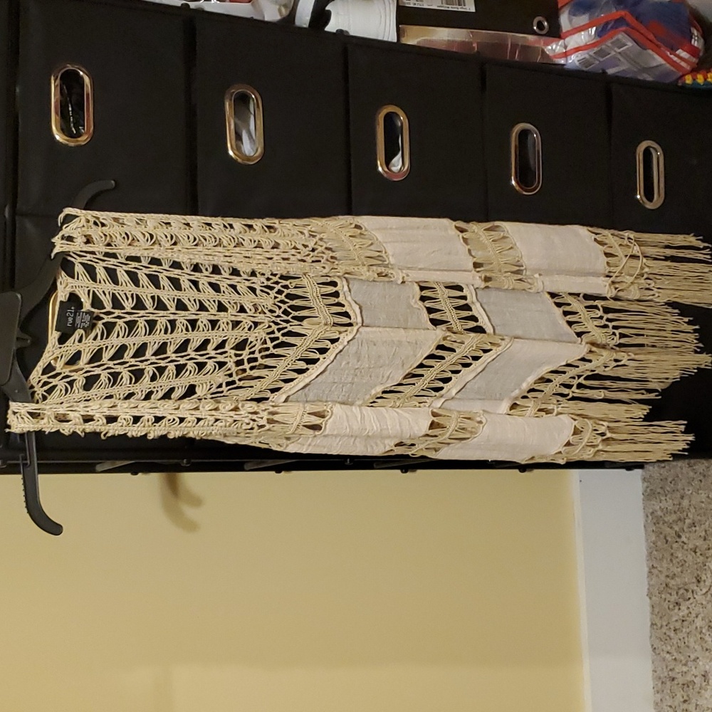 Rue 21 Fringed Vest Cardigan Sleeveless Women's Size M EUC